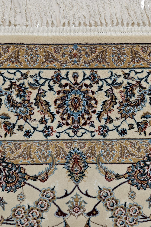 فرش افشان کلاسیک ایرانی با رنگ خنثی کرم