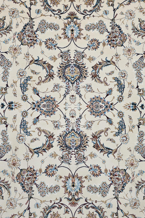 طراحی اصیل افشان در فرش ماشینی زمرد مشهد