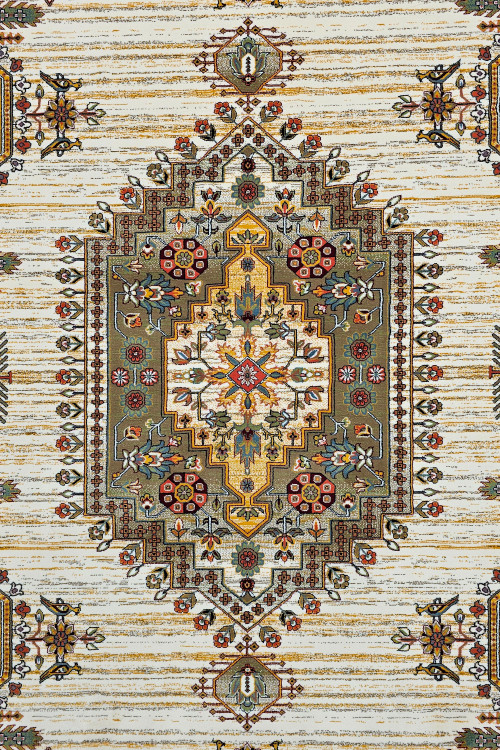 فرش سنتی زیبا مناسب پذیرایی با رنگبندی هماهنگ