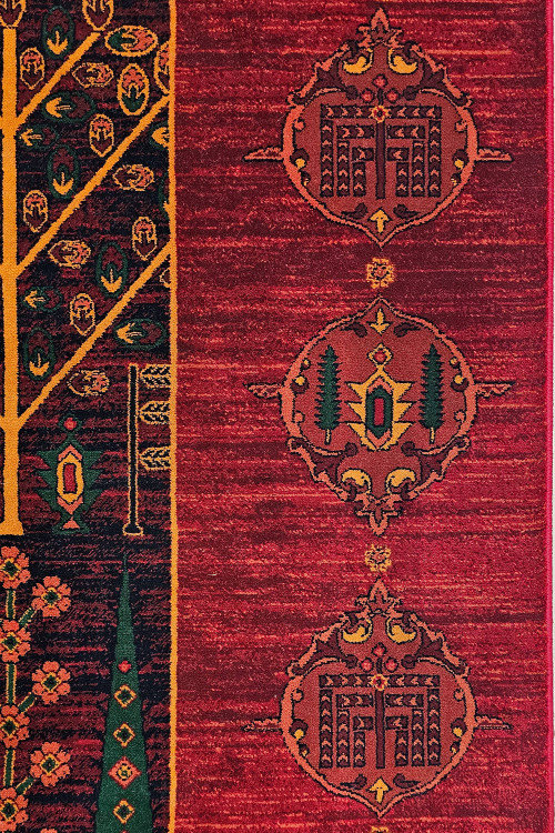 بافت منسجم فرش ۷۰۰ شانه اکریلیک بلوچی کد ۷۰۲