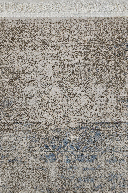 فرش آوات طوسی پتینه در فضای نشیمن مدرن