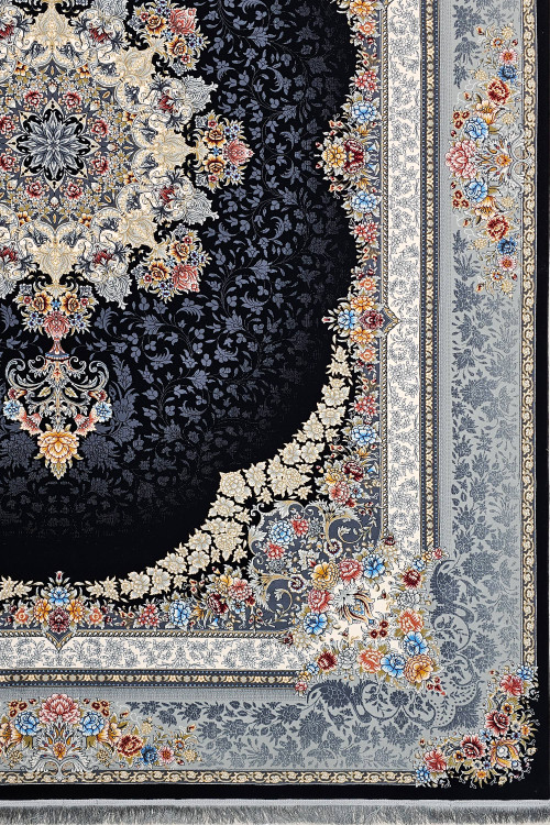 نمای کلی فرش سرمهای ستایش طرح صوفیا