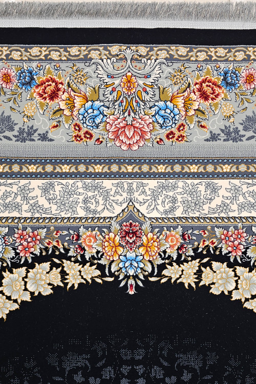 فرش ماشینی سرمهای با ضخامت بالا مناسب پذیرایی