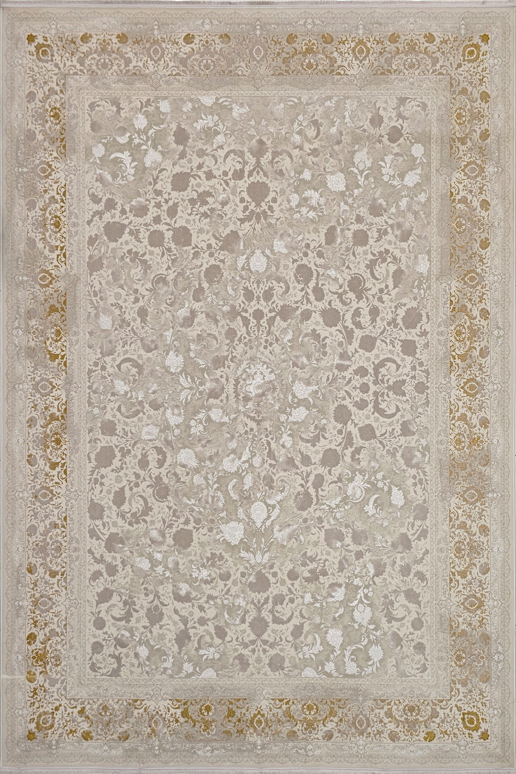 فرش ۱۲۰۰ شانه صاحبقران نقشه فلورا کد 3017