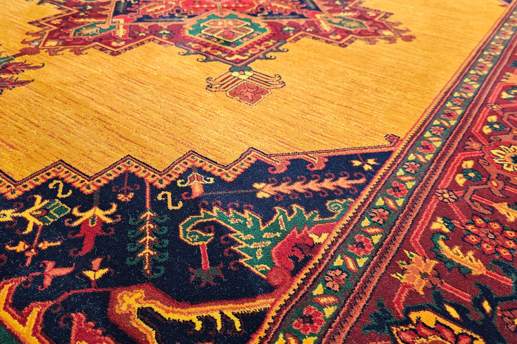 «فرش مرینوس طرح بلوچ 708 دارچینی 700 شانه»