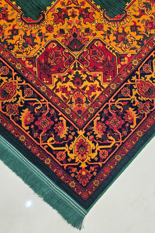 «فرش بلوچی 717 مرینوس 700 شانه رنگ سبز»