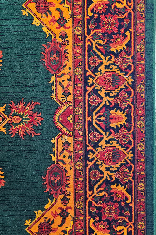 «marinos 700shane bolochi 717 green Persian rug acrylic»