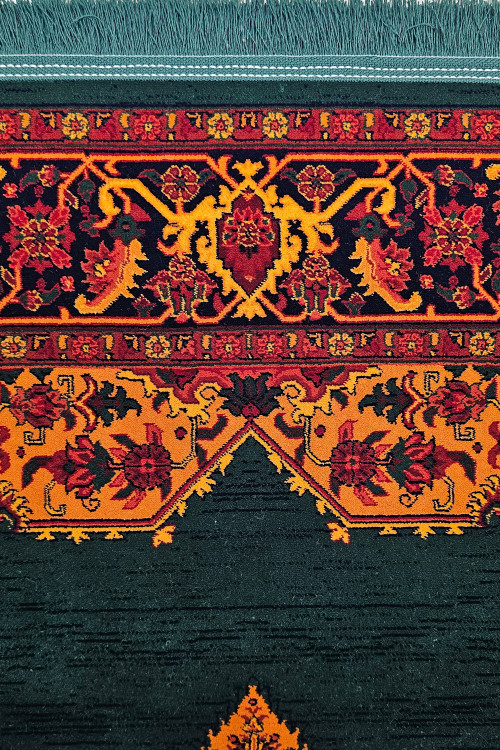 «فرش مرینوس طرح بلوچ 717 سبز 700 شانه»