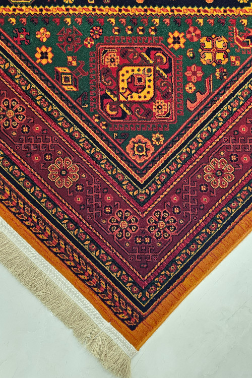 «فرش طرح یلمه مرینوس 700 شانه رنگ دارچینی کد 719»