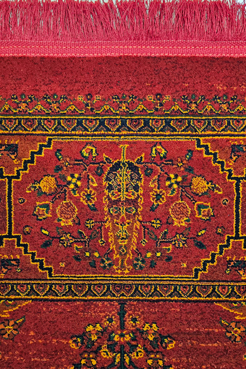 «فرش 700 شانه قشقایی مرینوس طرح اصیل روناسی 7236»