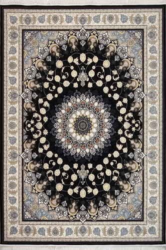 فرش 700 shaneh جم نقشه اصفهان سرمه ای – نمای کامل