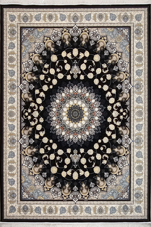 فرش 700 shaneh جم نقشه اصفهان سرمه ای – نمای کامل