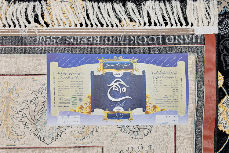 جزئیات بافت فرش جم نقشه اصفهان – نخ خاب اکریلیک نزدیک