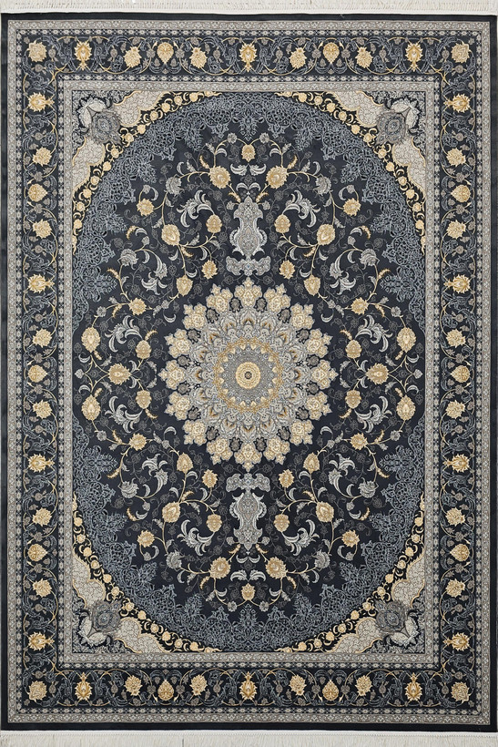 «فرش 700 شانه جم کاشان نقشه شهاب دودی اکریلیک 2550»