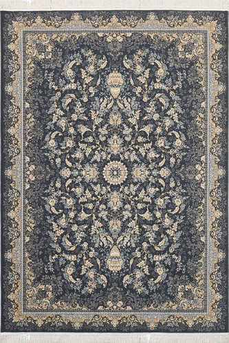 «فرش 700 شانه جم نقشه مهتاب دودی اکریلیک تراکم 2550 ضخیم»