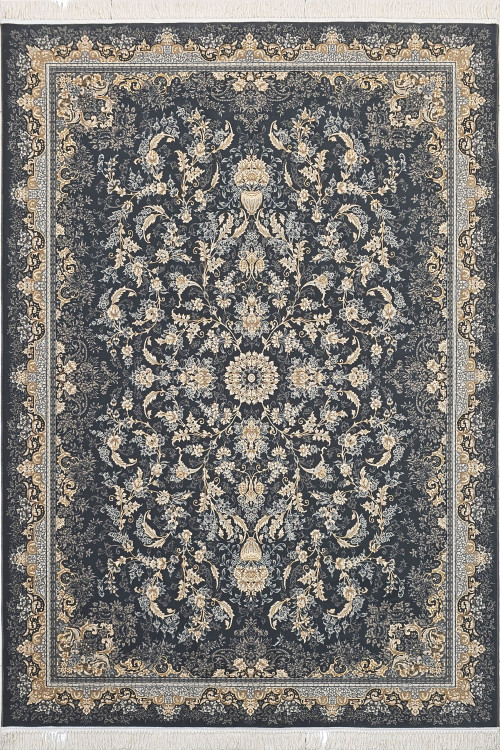 «فرش 700 شانه جم نقشه مهتاب دودی اکریلیک تراکم 2550 ضخیم»