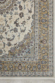 «Zomorod Mashhad 700shane lachak tornj cream carpet floor rug»