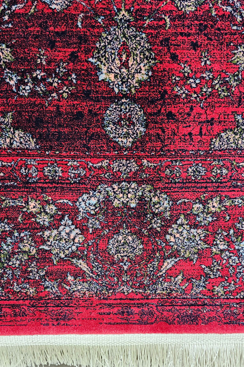 «فرش 1200 شانه آرماتی رنگ لاکی طرح کلاسیک – Carpet 1248»