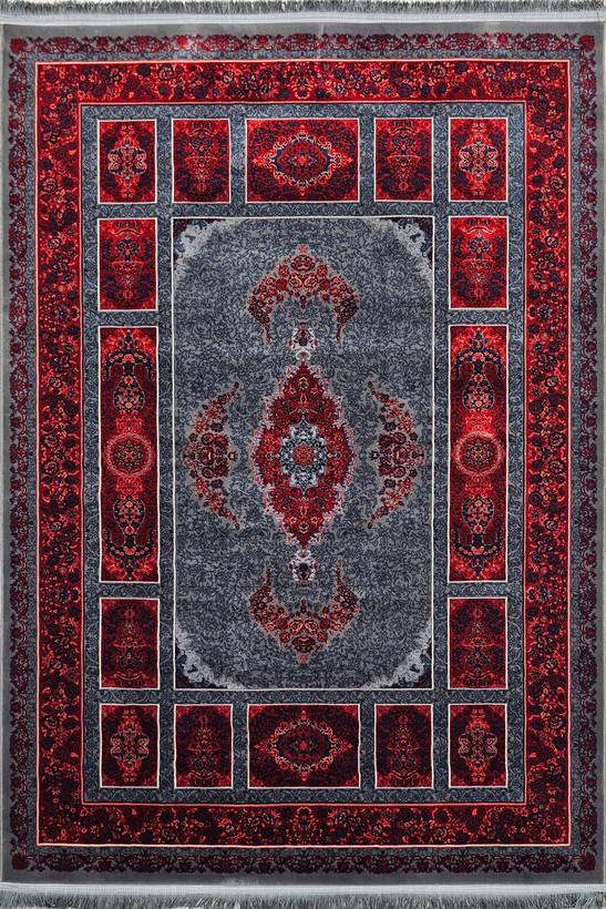 «فرش 1200 شانه تهرانفرش طرح کتیبه لاکی کالکسیون آوانگارد»