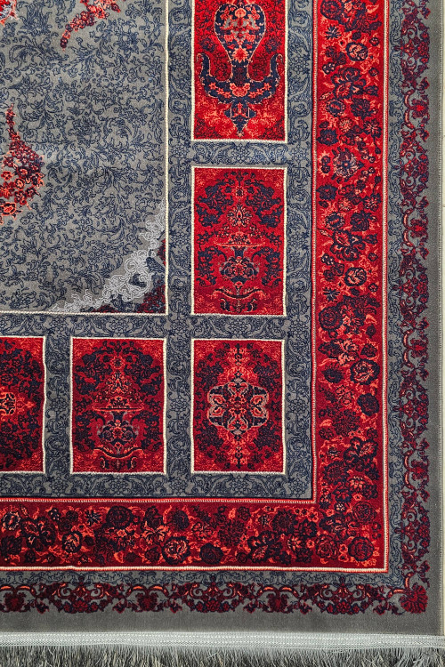 «فرش 1200 شانه تهرانفرش نقشه کتیبه رنگ لاکی – خانه ایرانی»