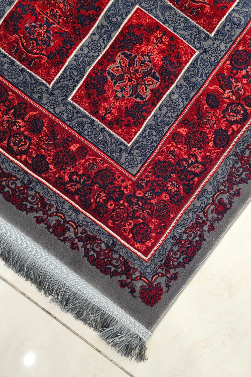 «1200 shane TehranFarsh Katibeh red carpet Persian rug»