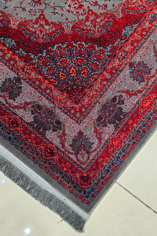 «فرش ماشینی تهرانفرش 1200 شانه اصفهان لاکی – پذیرایی و نشیمن»