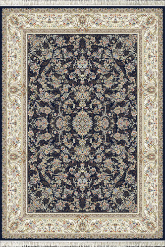 فرش 1200 شانه ایلیا نگین تهران نقشه محتشم سرمهای با تراکم 3600 و ضخامت بالا