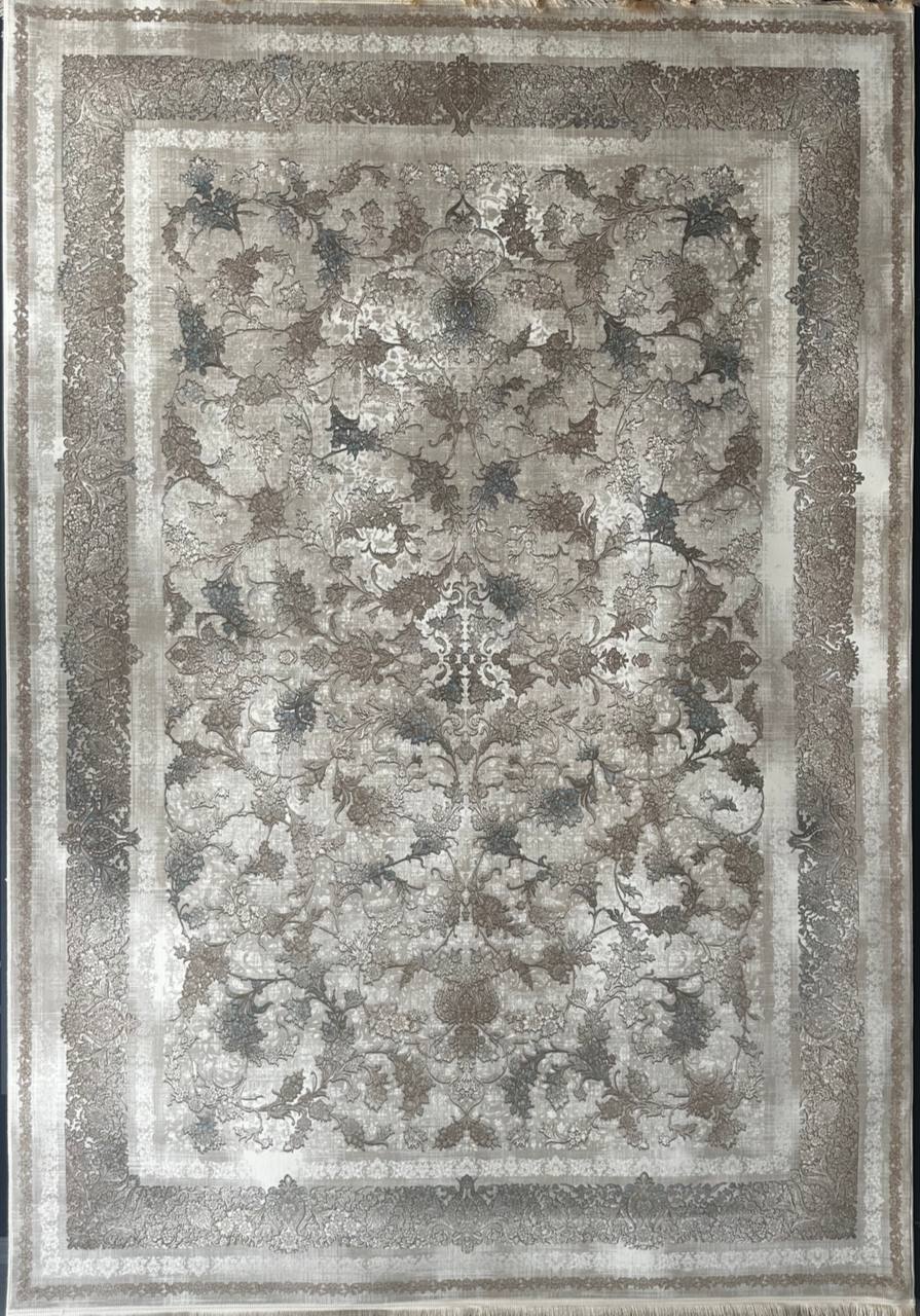 فرش 1200 شانه ایلیا نگین تهران مدل وینتیج 4031 آبی با تراکم 3600 و ضخامت بالا