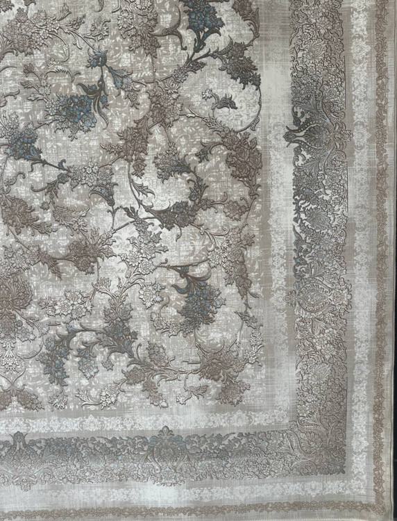 تصویر فرش اکریلیک 1200 شانه وینتیج 4031 آبی ایلیا نگین تهران با کیفیت ممتاز