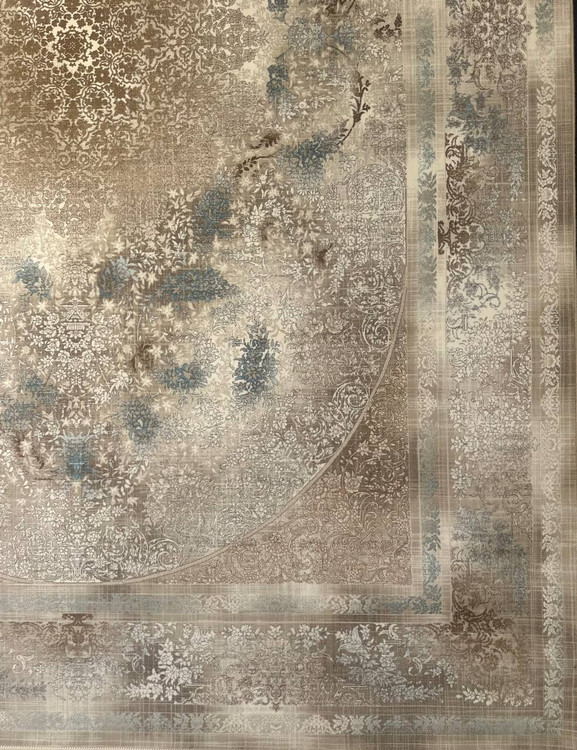 تصویر فرش اکریلیک 1200 شانه وینتیج 4032 آبی ایلیا نگین تهران با کیفیت ممتاز