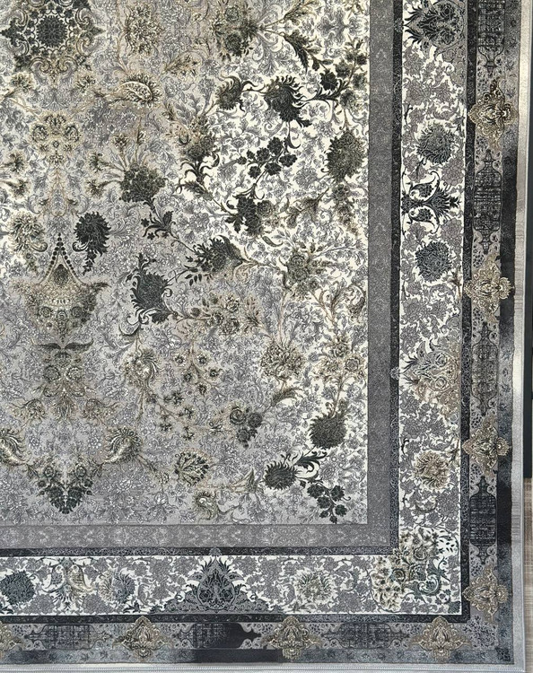 تصویر فرش اکریلیک 1200 شانه وینتیج 4408 سبز ایلیا نگین تهران با کیفیت ممتاز