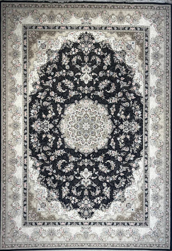 فرش 1200 شانه ایلیا نگین تهران نقشه افشار سرمهای با تراکم 3600 و ضخامت بالا