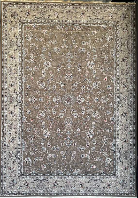 فرش 1200 شانه ایلیا نگین تهران نقش آوا کرملی با تراکم 3600 و ضخامت بالا