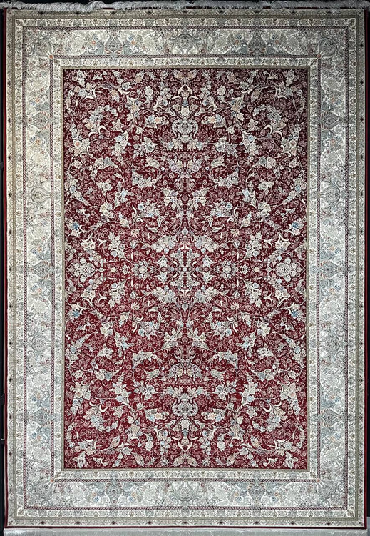 فرش 1200 شانه ایلیا نگین تهران نقش بهار لاکی با تراکم 3600 و ضخامت بالا