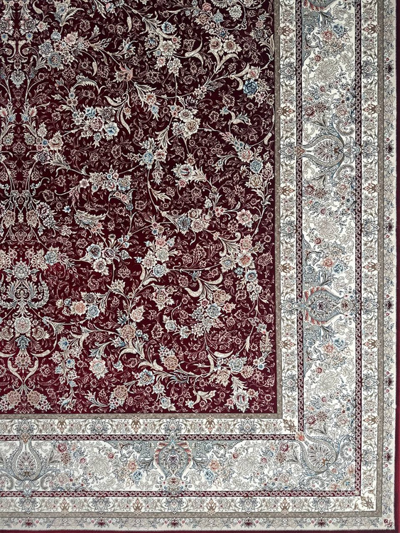 تصویر فرش اکریلیک 1200 شانه نقش بهار لاکی ایلیا نگین تهران