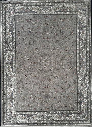 فرش 1200 شانه ایلیا نگین تهران نقش بهار نقرهای با تراکم 3600 و ضخامت بالا