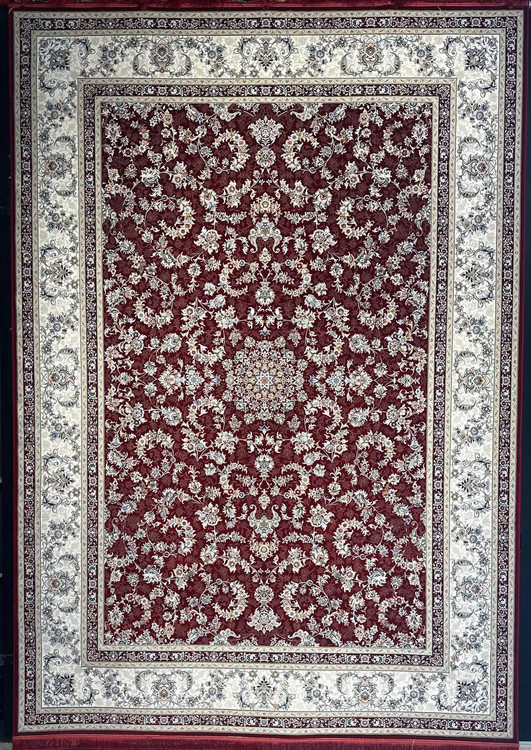 فرش 1200 شانه ایلیا نگین تهران نقش شهریار لاکی با تراکم 3600 و ضخامت بالا