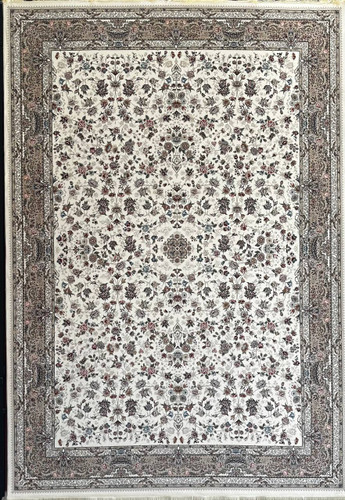 فرش 1200 شانه ایلیا نگین تهران نقش کیمیای سعادت کرم با تراکم 3600 و ضخامت بالا