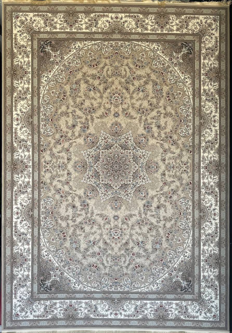 فرش 1200 شانه ایلیا نگین تهران نقش گلستان صدفی با تراکم 3600 و ضخامت بالا