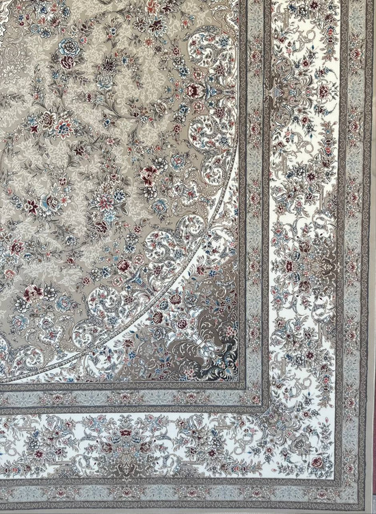 تصویر فرش اکریلیک 1200 شانه نقش گلستان صدفی ایلیا نگین تهران