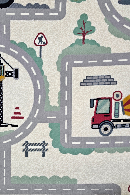 فرش کودک ضدحساسیت هیوا کاشان رنگ بژ