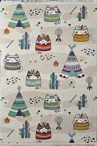 فرش اتاق کودک هیوا کاشان نقشه پویا کد 10