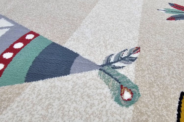 فرش اتاق خواب کودک هیوا کاشان