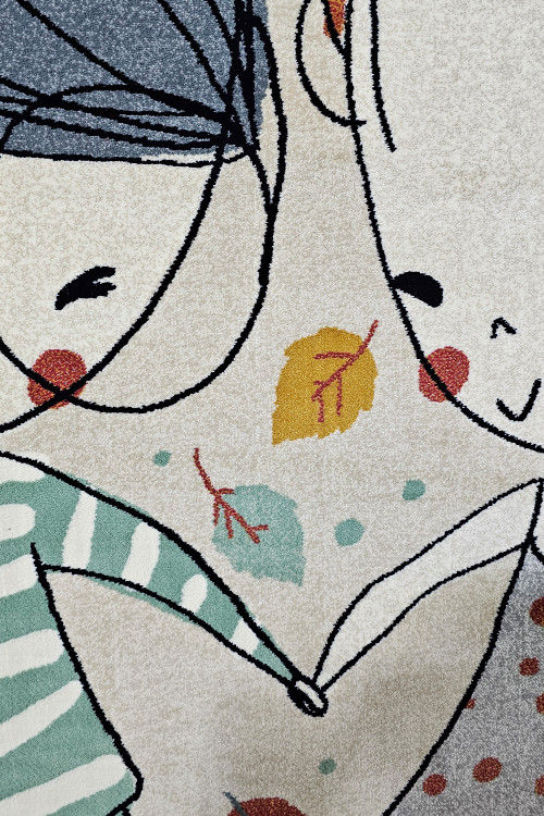 فرش ماشینی کودک هیوا کاشان بافت واندویل