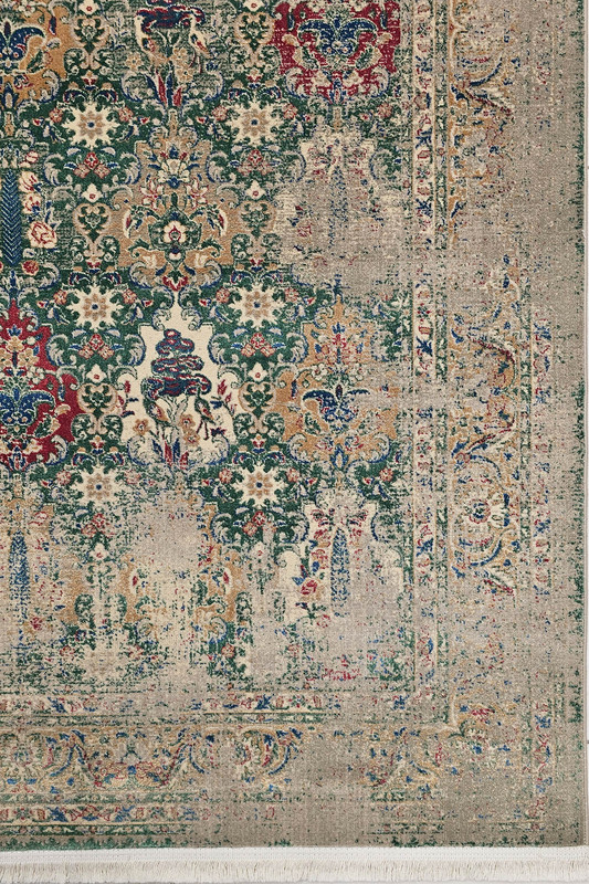 فرش نئوکلاسیک سلطان آبادی پتینه شده | فرش قالی کاشان | hermanghalin