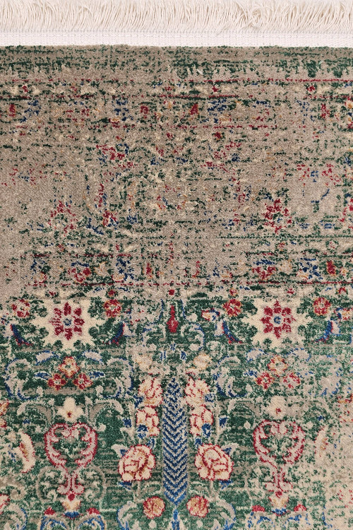 فرش ماشینی سلطان آبادی سبز پتینه کد HV186 ivlhk rhgdk ;hahk