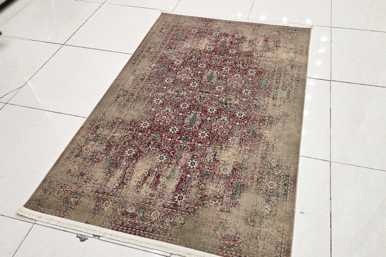 نمای کامل فرش هرمان قالین کاشان طرح پتینه 700 شانه tva sgxhk