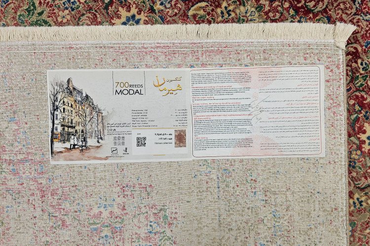 فرش پتینه مدرن 700 شانه هرمان قالین کاشان ivlhk rhgdk ;hahk