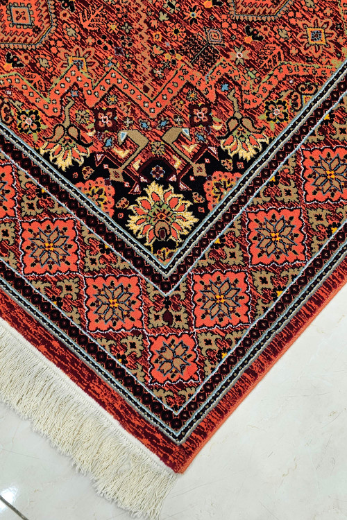 «فرش ماشینی ستاره کویر یزد 700 شانه نقشه N182 روناسی»