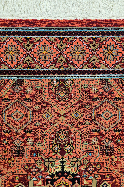 «فرش 700 شانه N182 رنگ روناسی ستاره کویر یزد – نشیمن و پذیرایی»